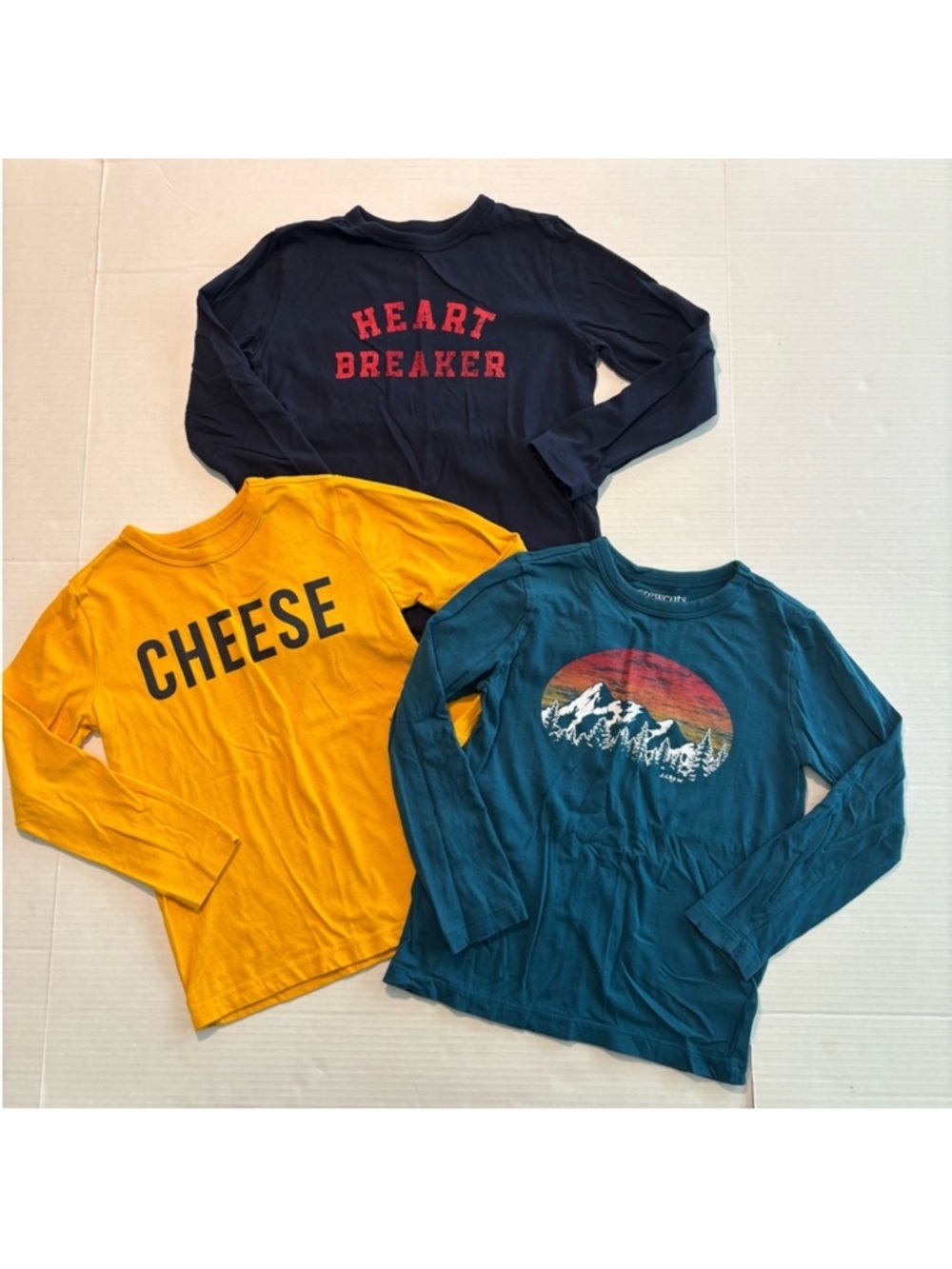 Crewcuts Boys Shirt Bundle of 3 Long Sleeve Heartbreaker Mountains Size XS (4/5)
